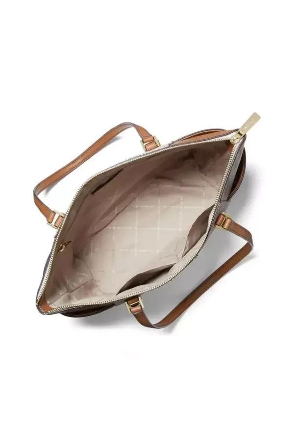 Cartera Mediana Tote Michael Kors Charlotte Vainilla - Imagen 2