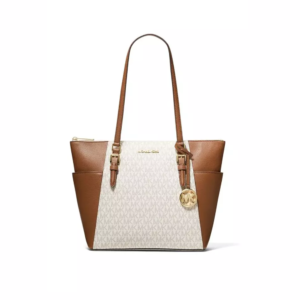 Cartera Mediana Tote Michael Kors Charlotte Vainilla