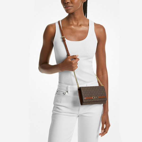 Crossbody Billetera Cruzado Cafe Michael Kors - Imagen 4