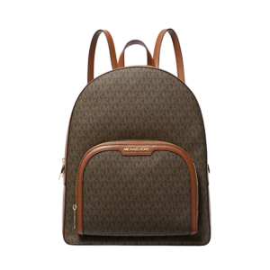 Mochila Michael Kors Jaycee Grande Pkt Monograma Café