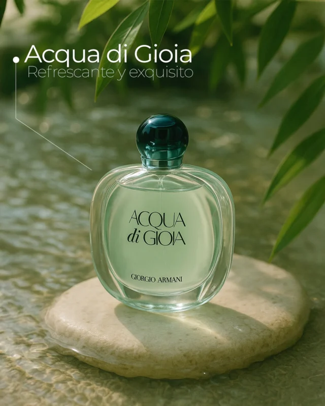 ✨ Pureza, calma y elegancia en una sola gota.
Acqua di Gioia de Giorgio Armani, un susurro fresco que conecta con lo natural 🌿🤍

Fragancia femenina, libre y luminosa.